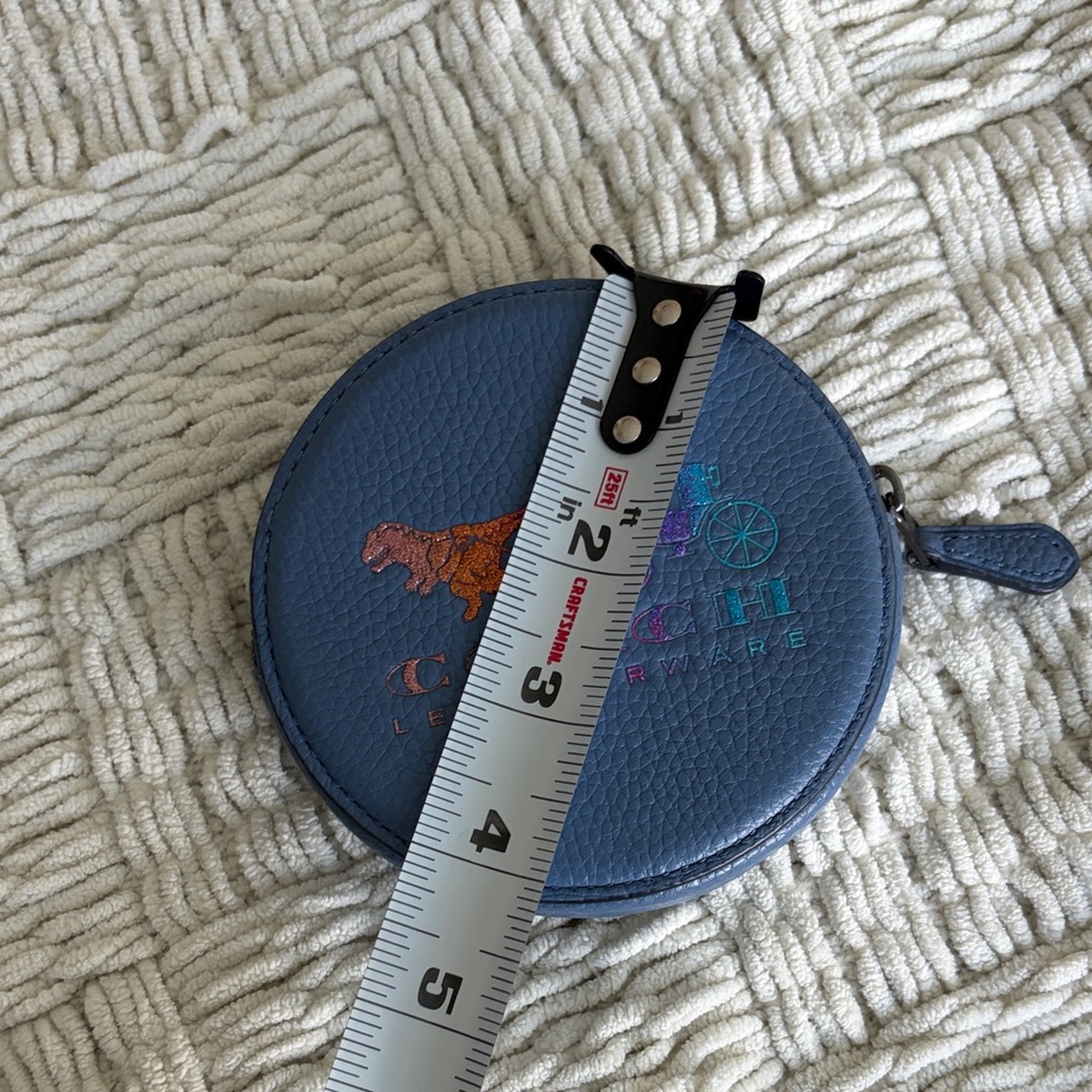 Coach Rexy blue Leather Round coin purse - Picture 4 of 4
